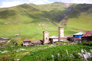 Svan towers in Ushguli